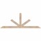 Ekena Millwork Saratoga Smooth Timber Gable Bracket, Douglas Fir, 72"W x 27"H x 3 1/2"D x 3 1/2"F, 9/12 Pitch GBW072X27X0404SAR00SDF - alternate 1
